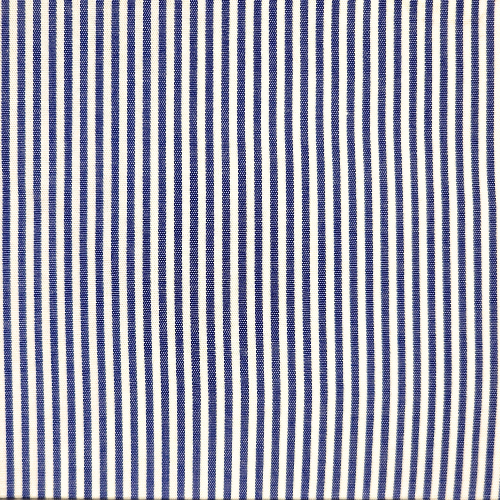 CAMICIA SU MISURA AZZURRA RIGHE 100% COTONE POPELINE