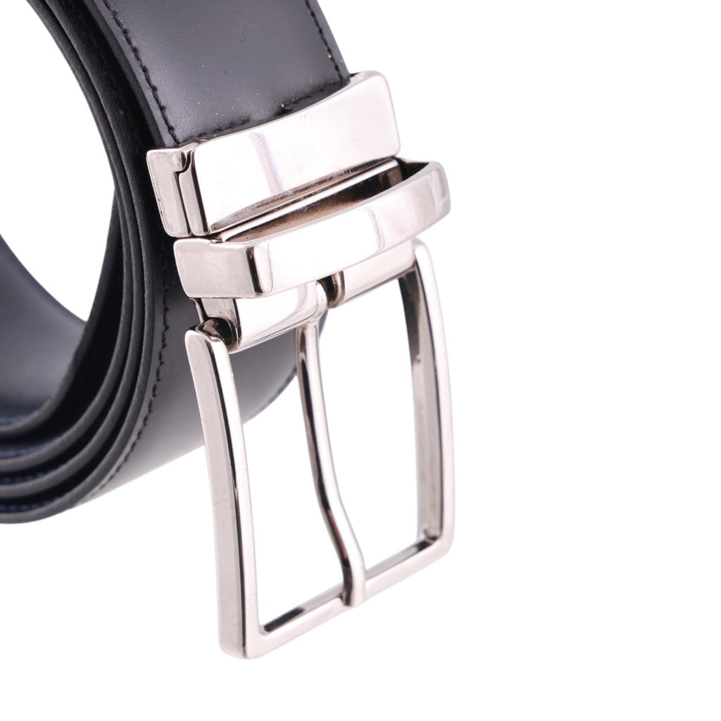 Cintura Artigianale Reversibile Uomo Double Face in Vera Pelle di Vitello
