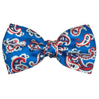 Papillon cravattino seta jacquard fantasia annodato a mano con cura sartoriale