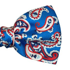 Papillon cravattino seta jacquard fantasia annodato a mano con cura sartoriale