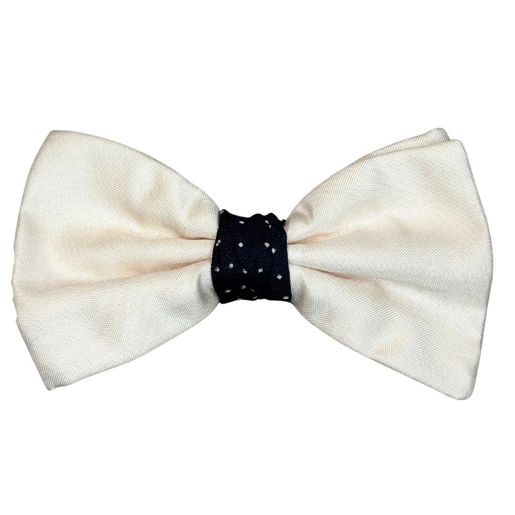 Papillon Cravattino in Seta con nodo a contrasto