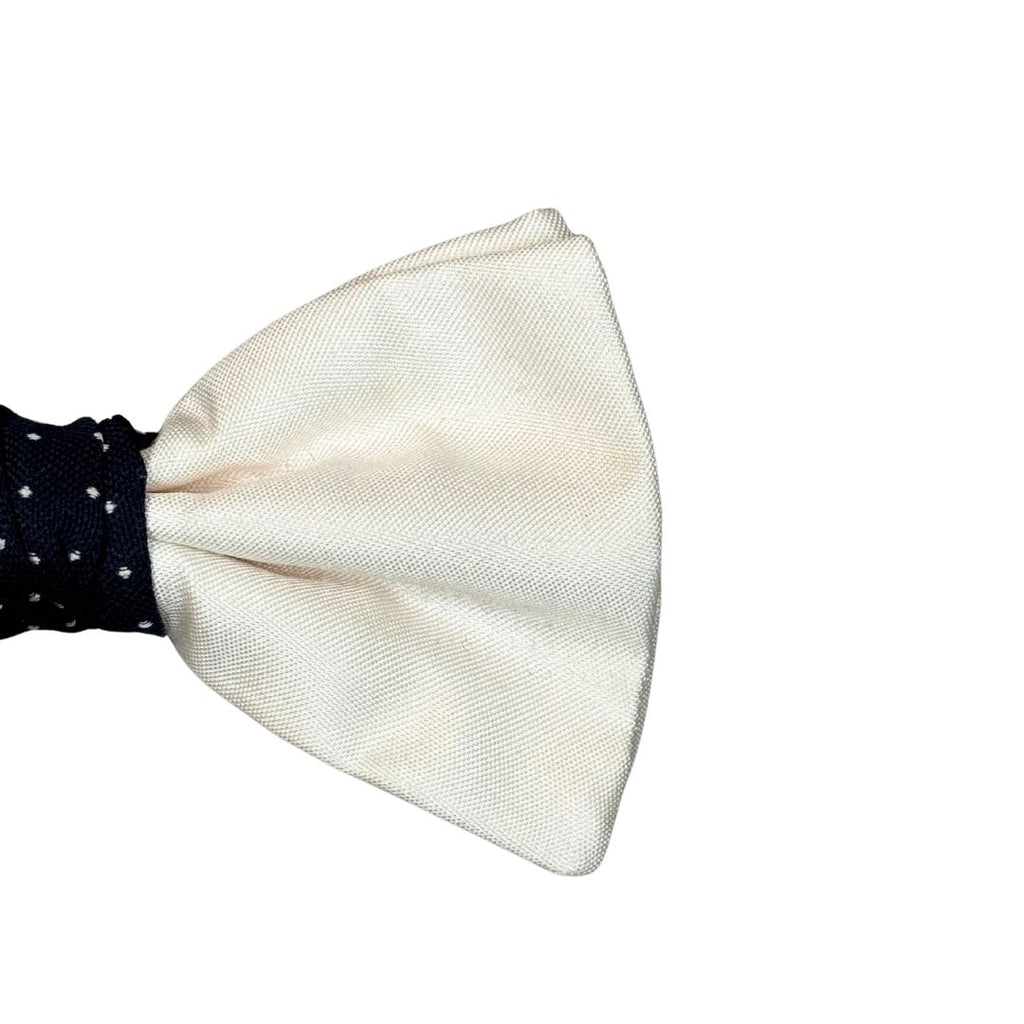 Papillon Cravattino in Seta con nodo a contrasto