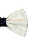 Papillon Cravattino in Seta con nodo a contrasto