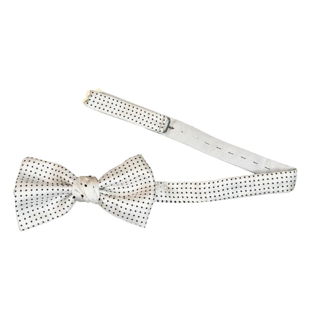 Papillon Cravattino in Seta Fantasia a Pois