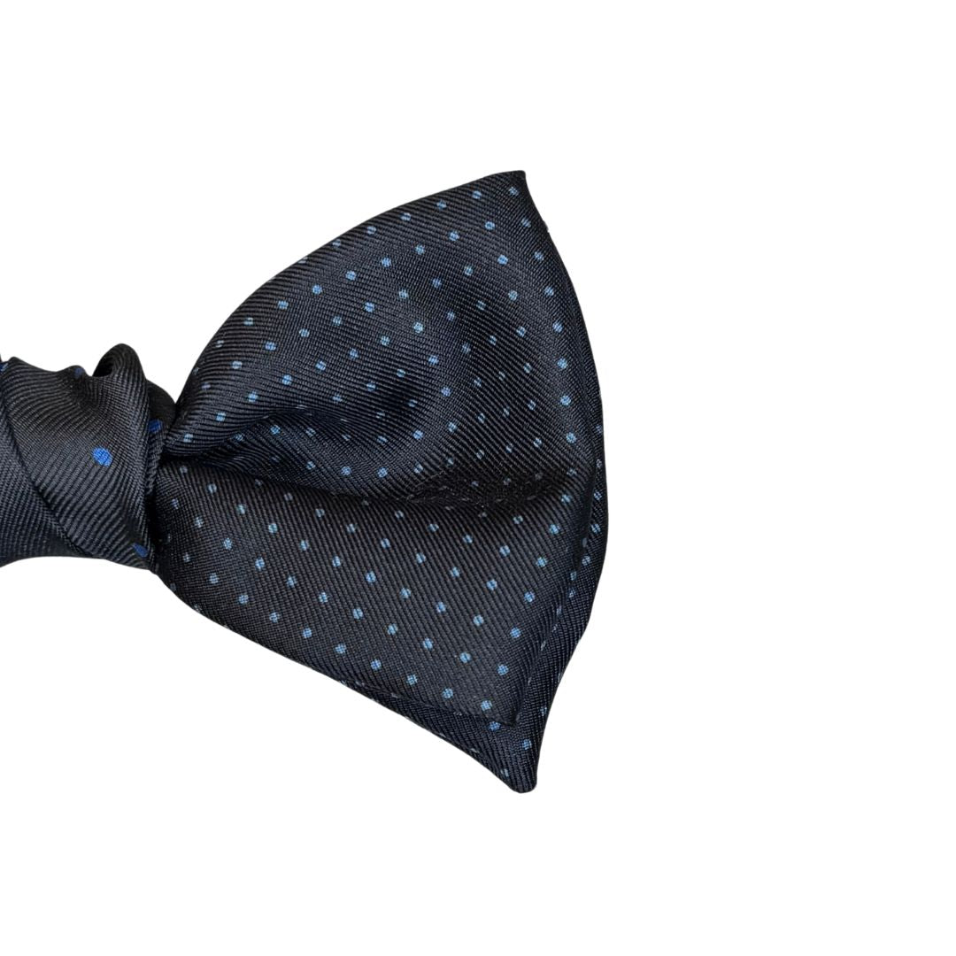Papillon Cravattino in Seta Fantasia a Pois