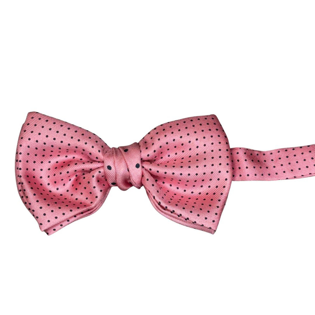 Papillon Cravattino in Seta Fantasia a Pois