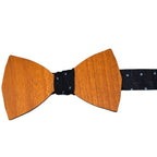 Papillon Annodato in Legno con Nodo in Lana