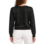 Cardigan donna laminato scollo a V