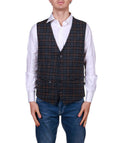 Di Lorenzo Sartoria Italiana Gilet uomo a quadretti regolabile Made in Italy