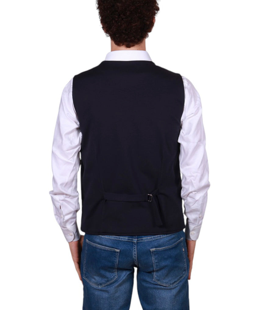 Di Lorenzo Sartoria Italiana Gilet uomo a quadretti regolabile Made in Italy