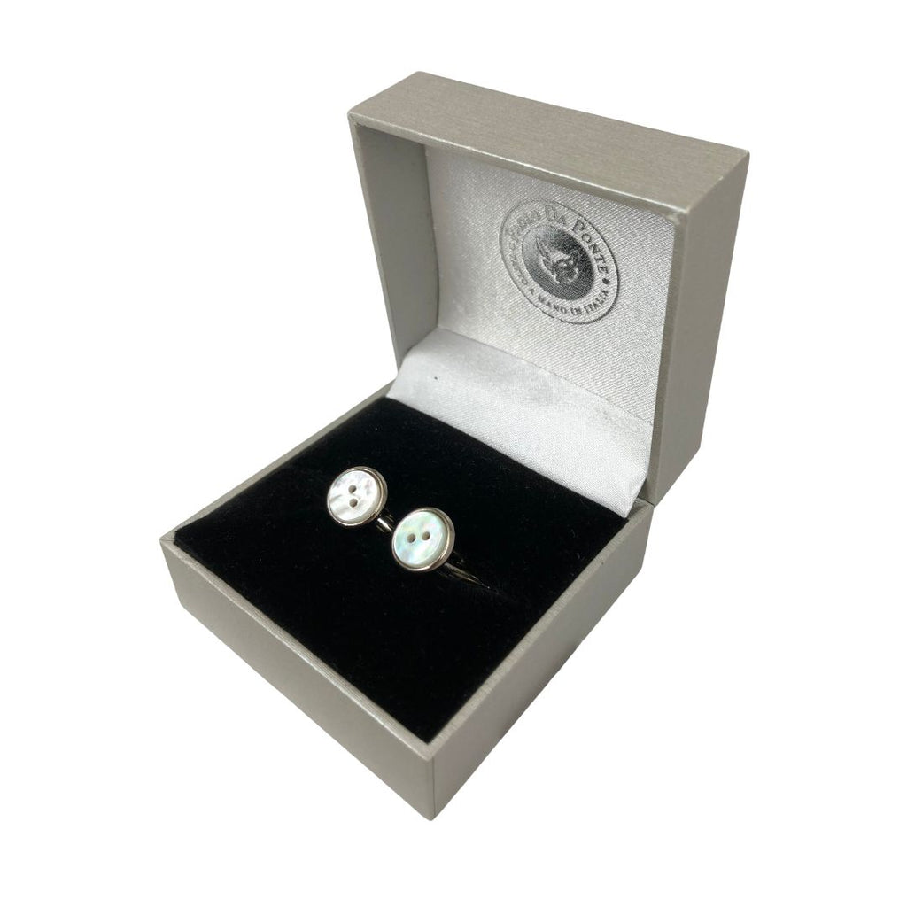 Gemelli a forma di Bottoncino in madreperla