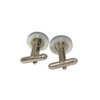 Gemelli tondi Madreperla con Cerchio nero