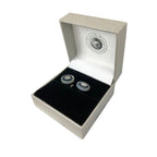 Gemelli tondi Madreperla con Cerchio nero