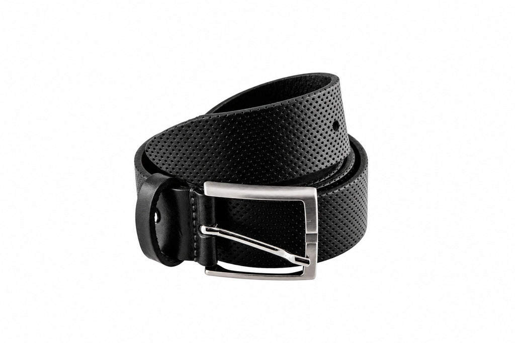 Cintura Laserata puntinata in Pelle Made in italy