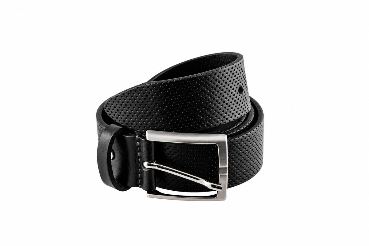 Cintura Laserata puntinata in Pelle Made in italy