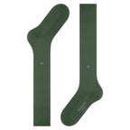 Calzini lunghi Burlington Leeds gambaletto tinta unita cotone e lana