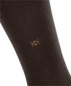 Calzini lunghi Leeds gambaletto tinta unita cotone e lana Burlington