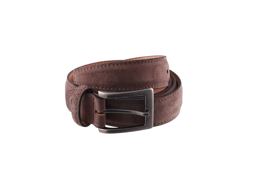 Cintura Alcantara Cuoio Marrone Paolo Da Ponte
