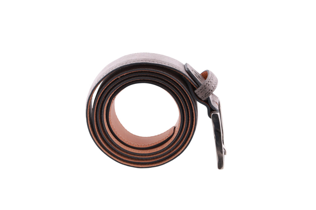 Cintura alcantara cuoio grigio Paolo Da Ponte