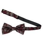 Papillon seta fantasia camouflage annodato a mano con raffinata cura sartoriale