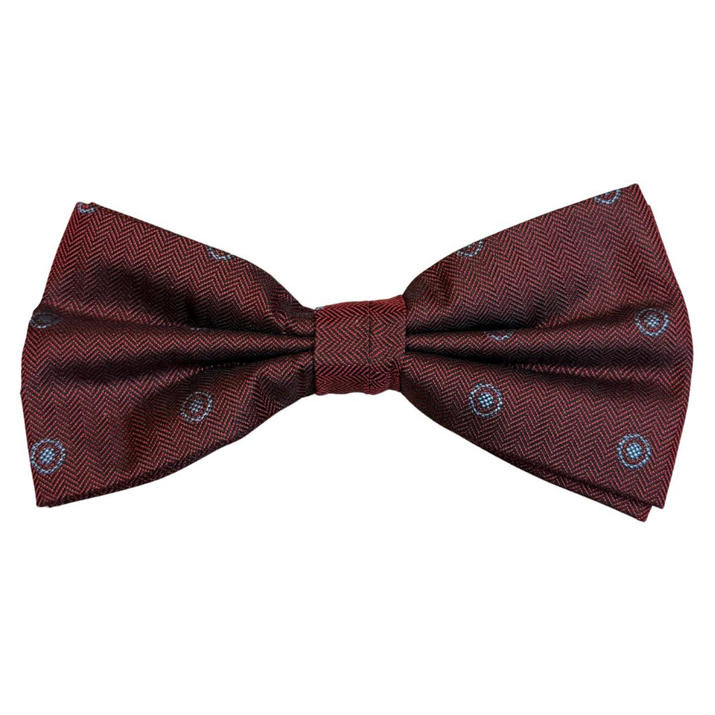 Papillon in seta fantasia cerchi annodato a mano con lavorazione sartoriale