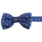 Papillon in seta annodato a mano fantasia rombi lavorazione sartoriale elegante