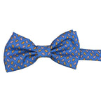 Papillon cotone annodato a mano fantasia gocce realizzato con cura sartoriale