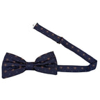 Papillon in seta annodato a mano fantasia fiori Made in Italy