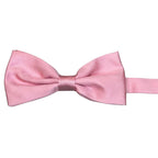 Papillon annodato a mano regolabile in seta motivo twill tinta unita