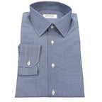 Camicia uomo classica collo 1/2 francese in popeline microfantasia