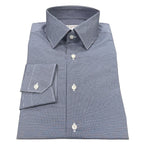 Camicia uomo classica in popeline fantasia fiorellini e cerchi