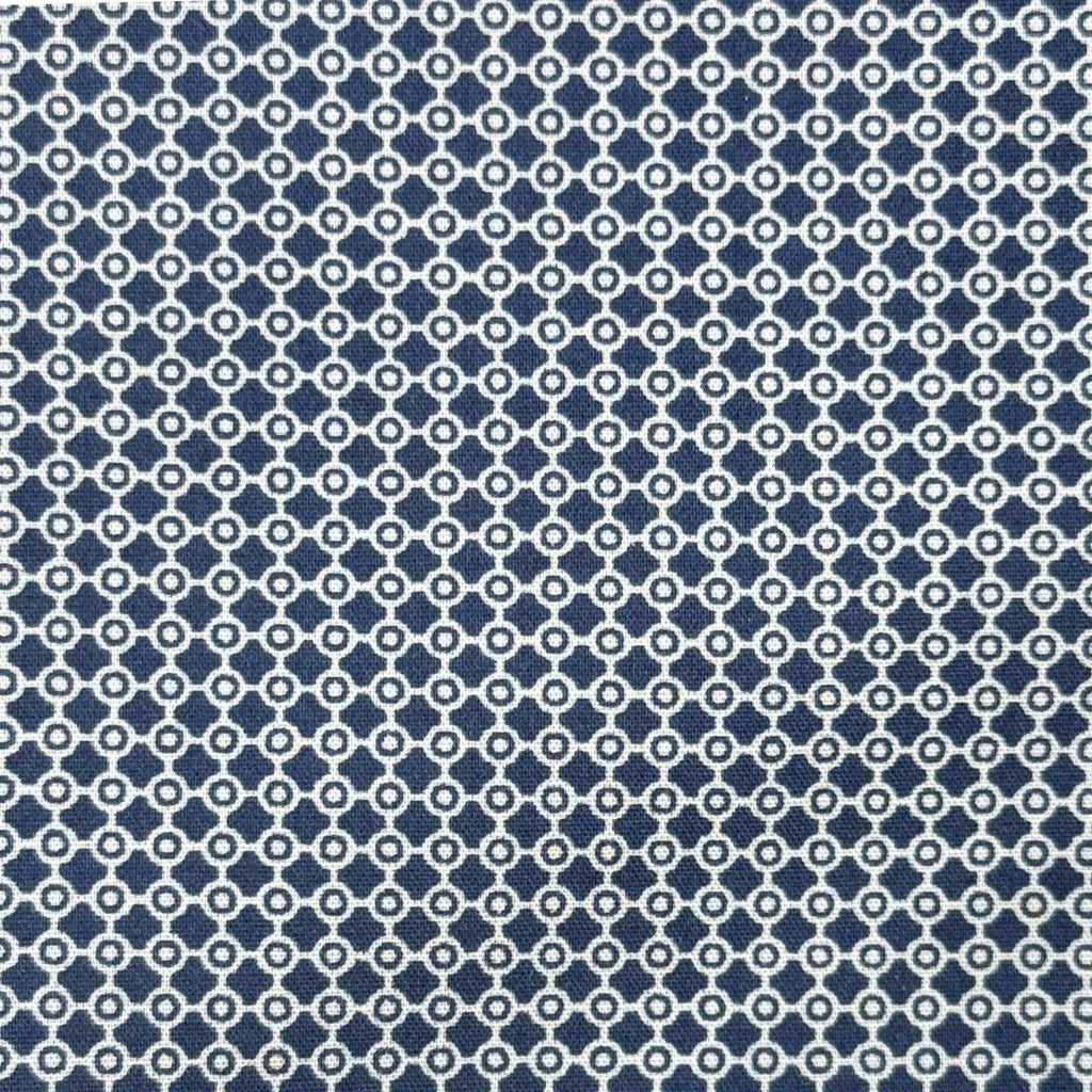 Camicia uomo classica in popeline fantasia fiorellini e cerchi