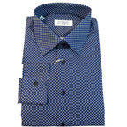 Camicia uomo classica popeline fantasia fiorellini