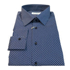 Camicia uomo classica popeline fantasia fiorellini