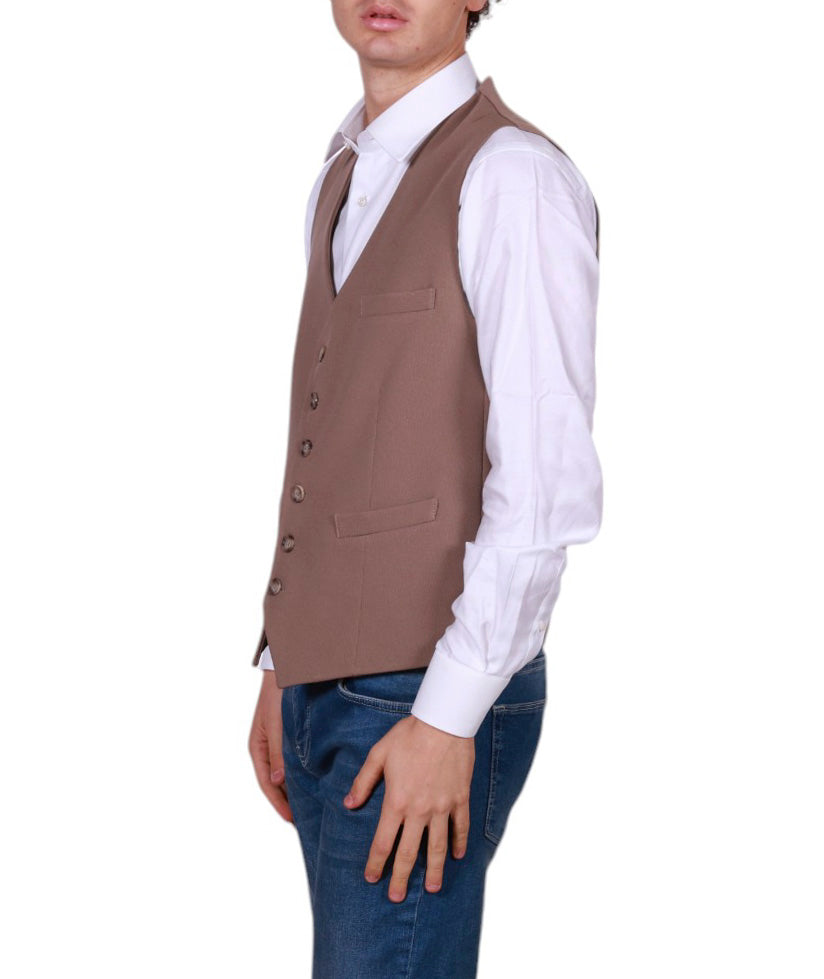Di Lorenzo Sartoria Italiana gilet uomo sartoriale oxford