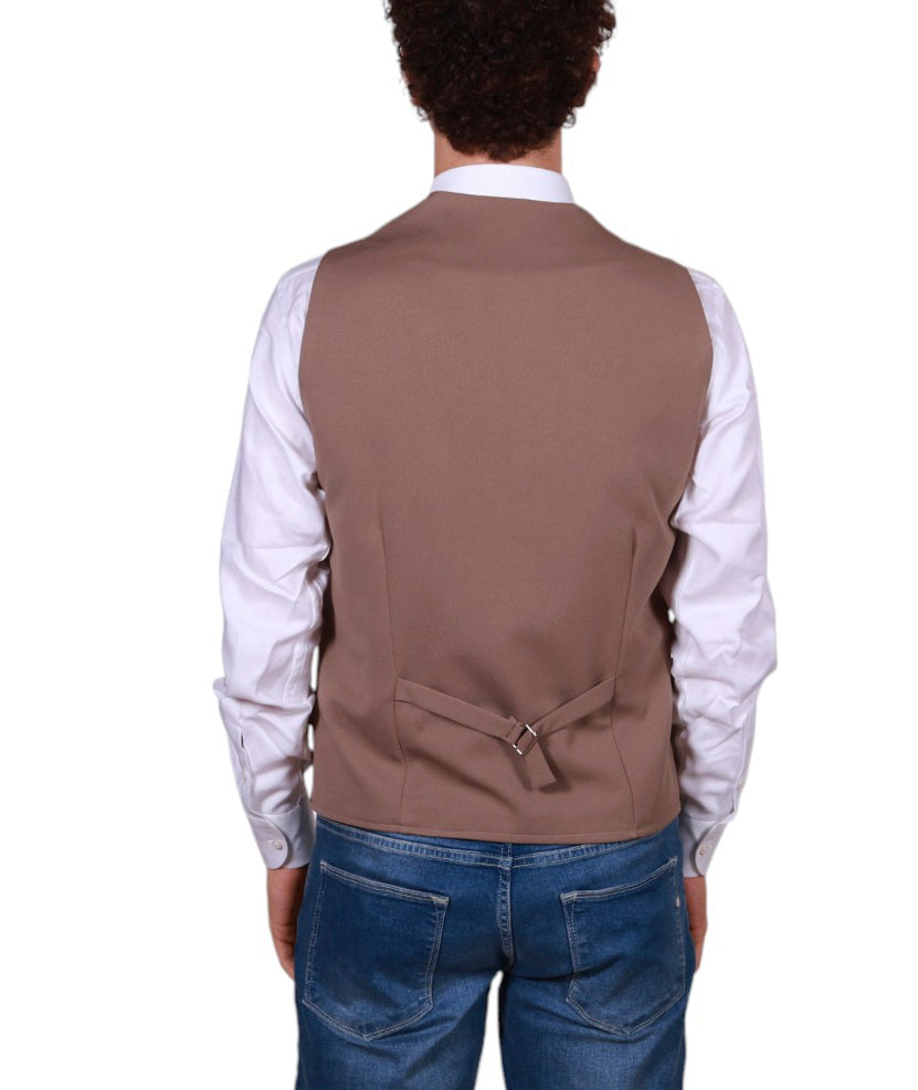 Di Lorenzo Sartoria Italiana gilet uomo sartoriale oxford