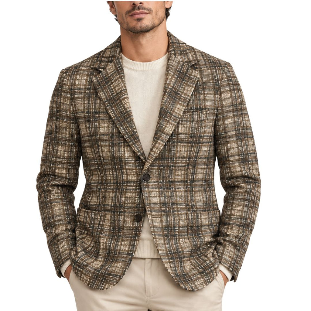 Di Lorenzo Sartoria Italiana giacca uomo sartoriale quadri mimetici
