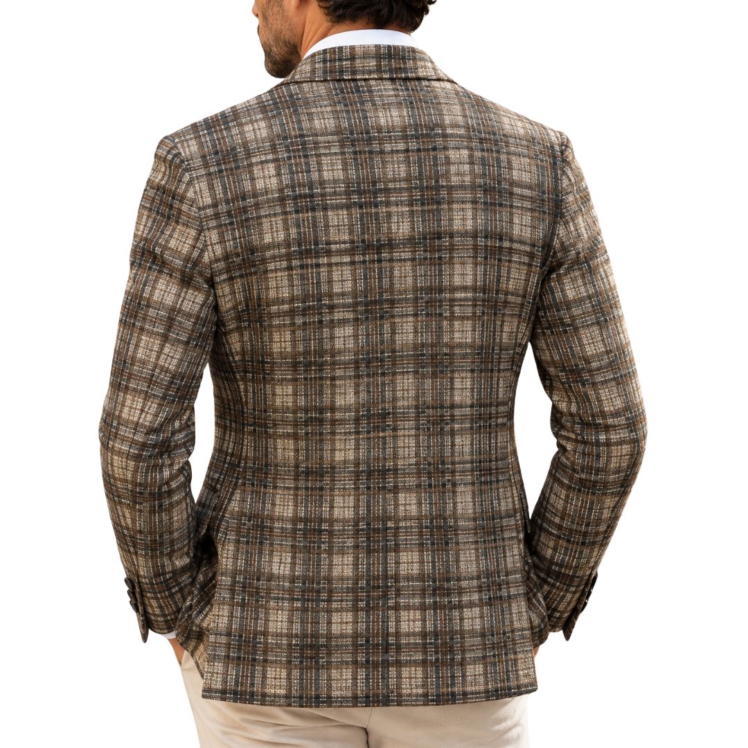 Di Lorenzo Sartoria Italiana giacca uomo sartoriale quadri mimetici