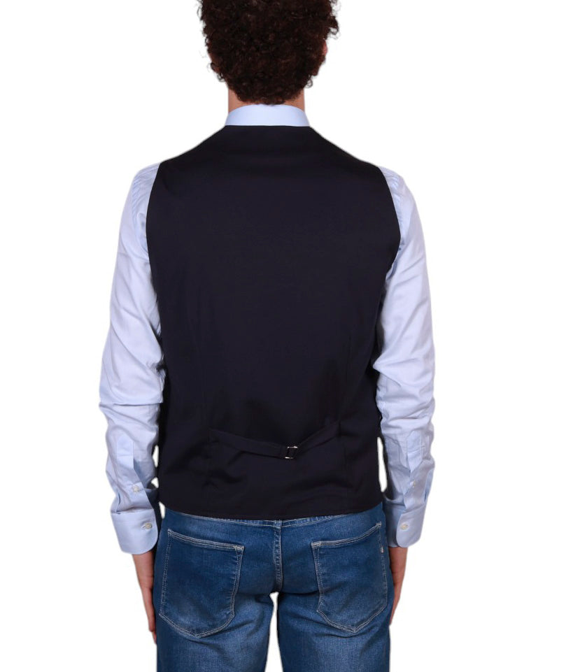 Di Lorenzo Sartoria Italiana gilet uomo sartoriale misto seta