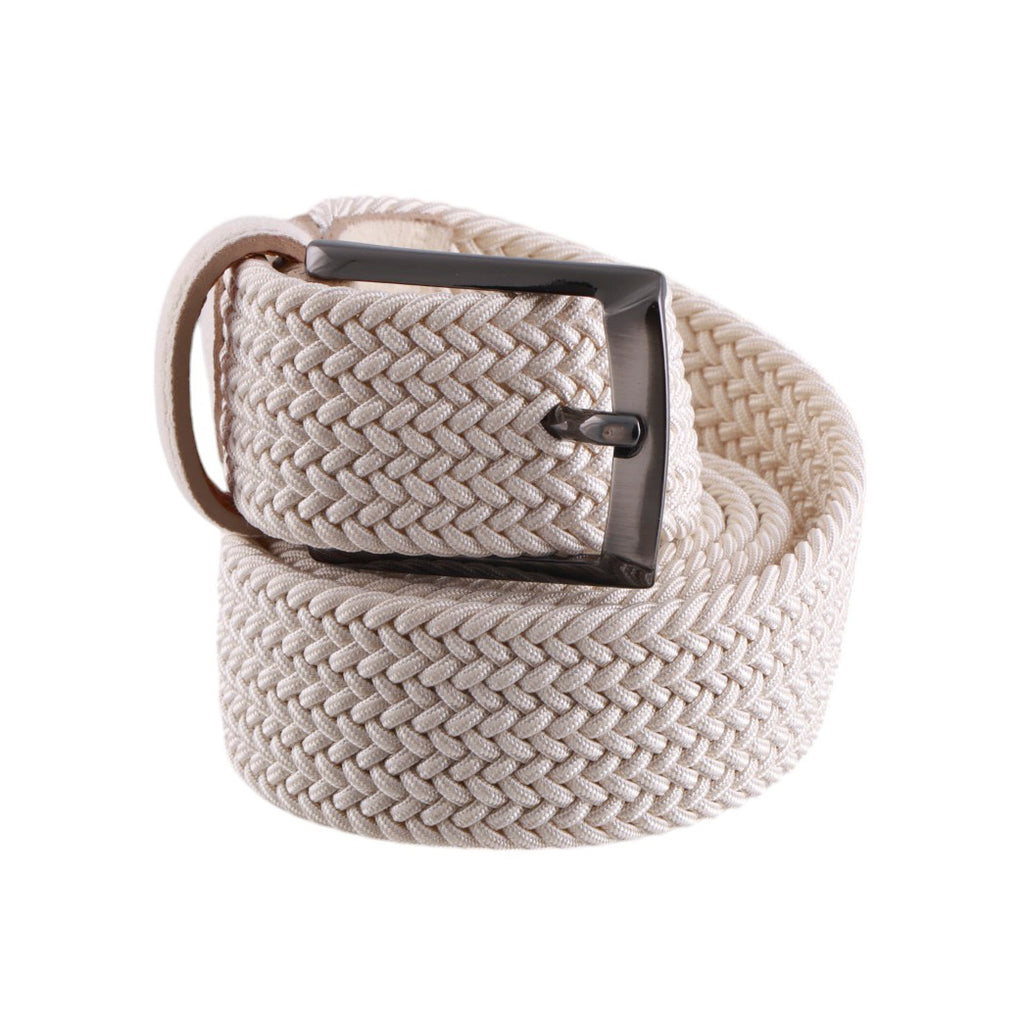 Cintura Paolo Da Ponte Elasticizzata Intreccio Contrasti Camoscio Made in Italy