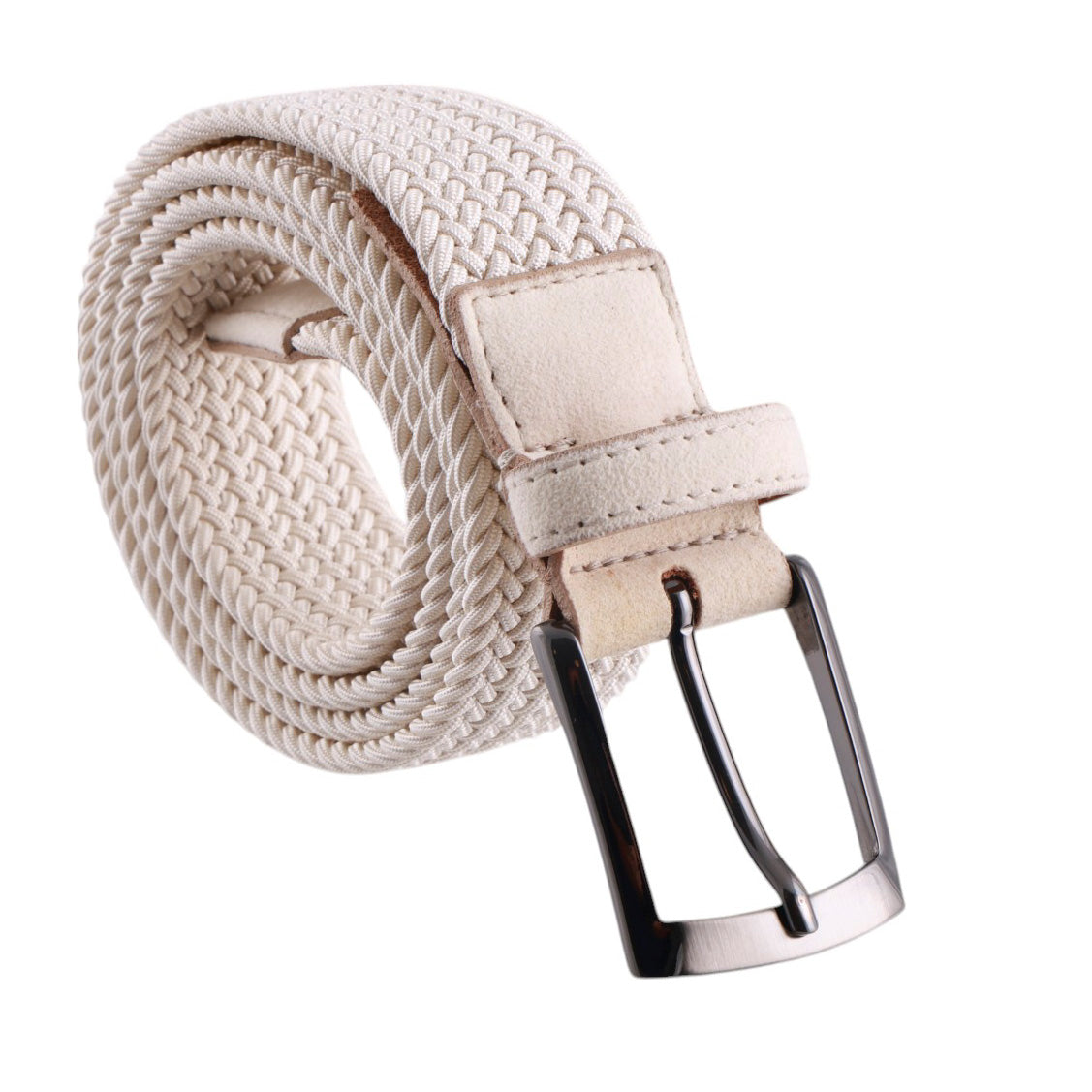 Cintura Paolo Da Ponte Elasticizzata Intreccio Contrasti Camoscio Made in Italy