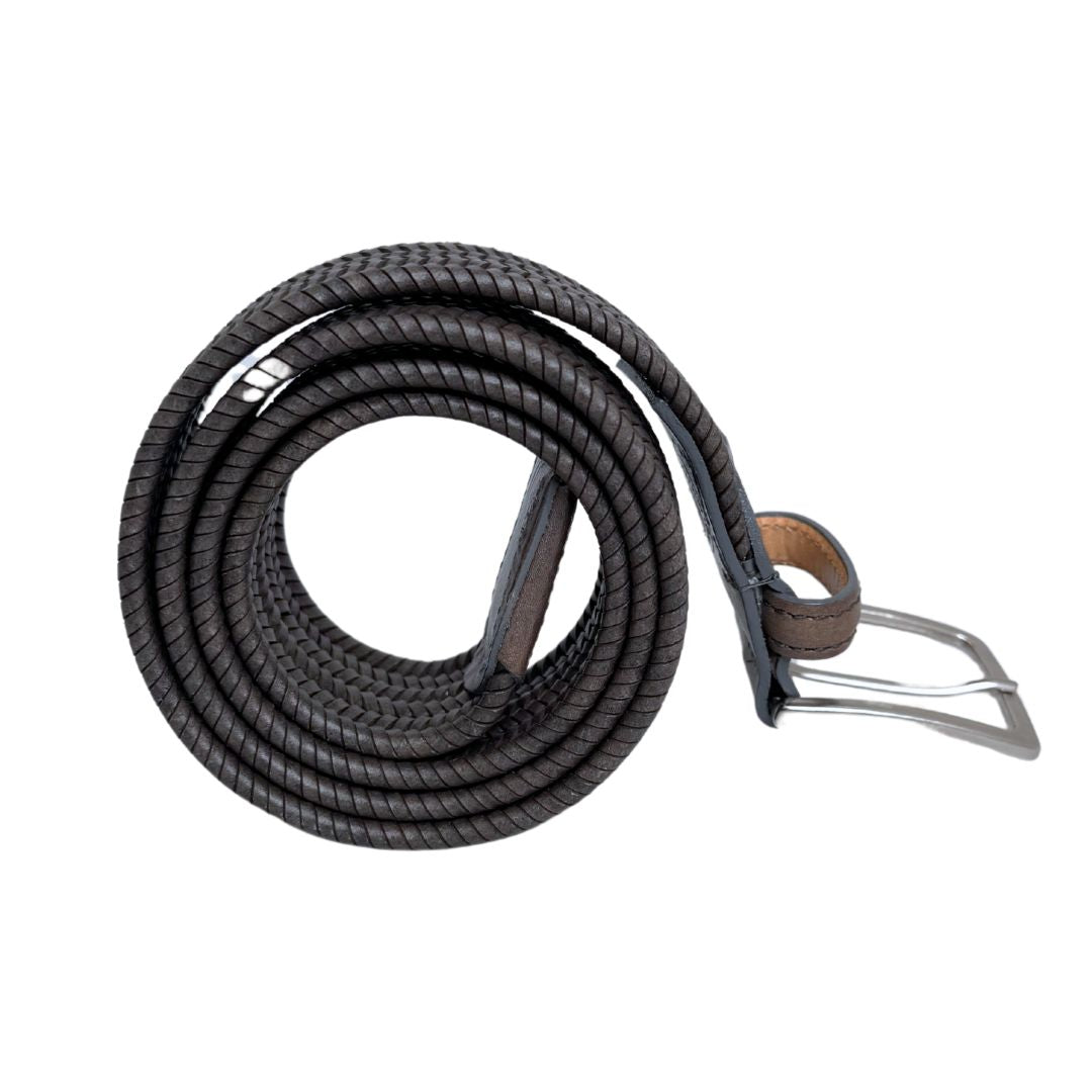 Cintura Intrecciata in Cuoio