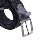 Cintura Intrecciata Elasticizza Contrasti Pelle