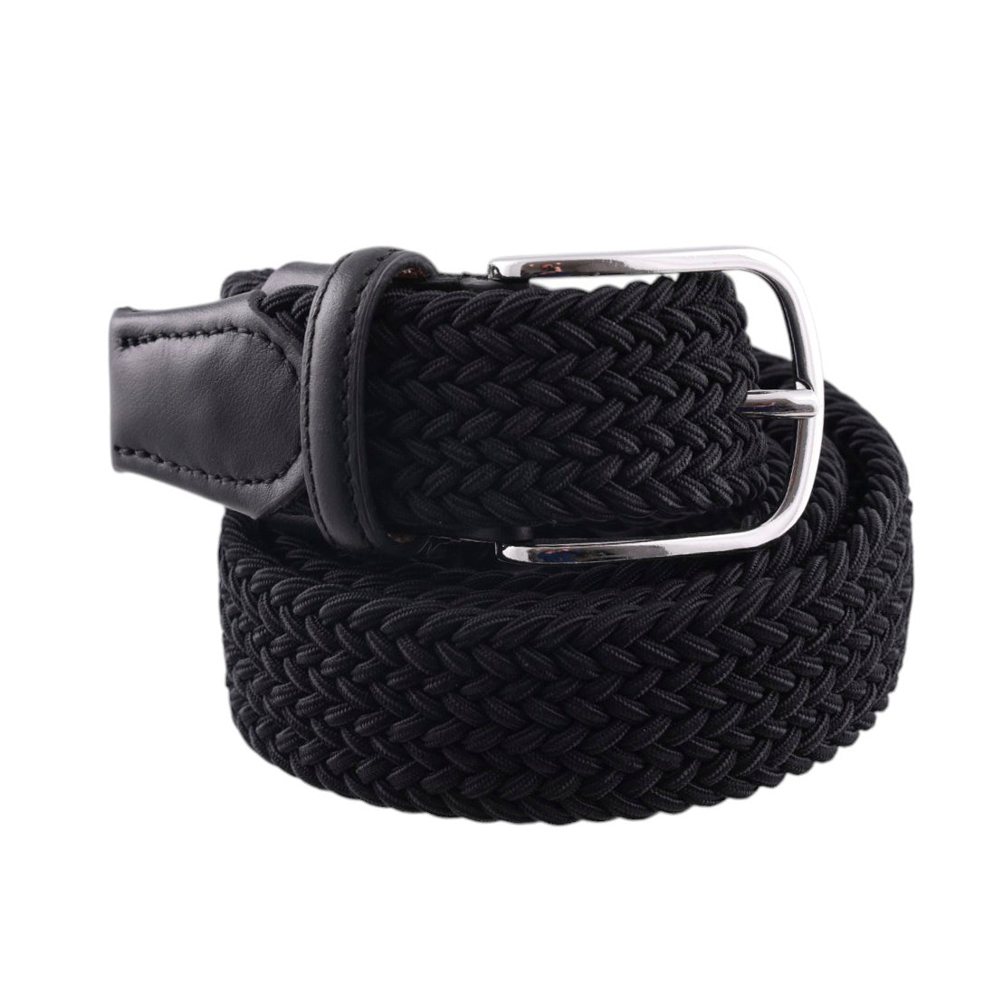 Cintura intrecciata elastica rifinita a mano Made in Italy