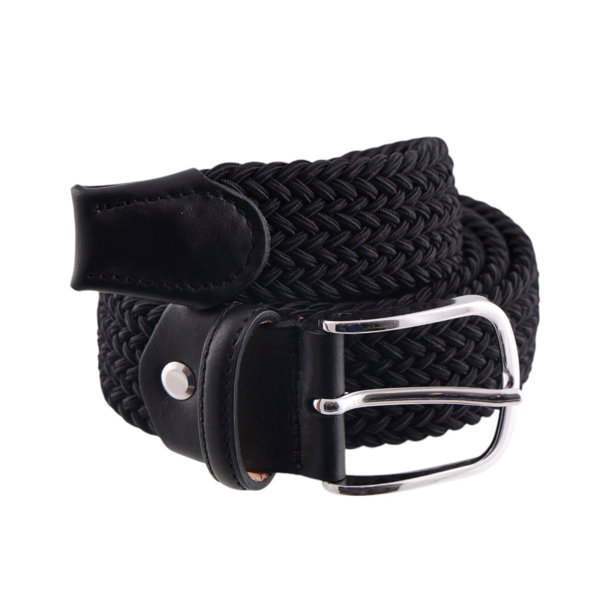 Cintura intrecciata elastica rifinita a mano Made in Italy