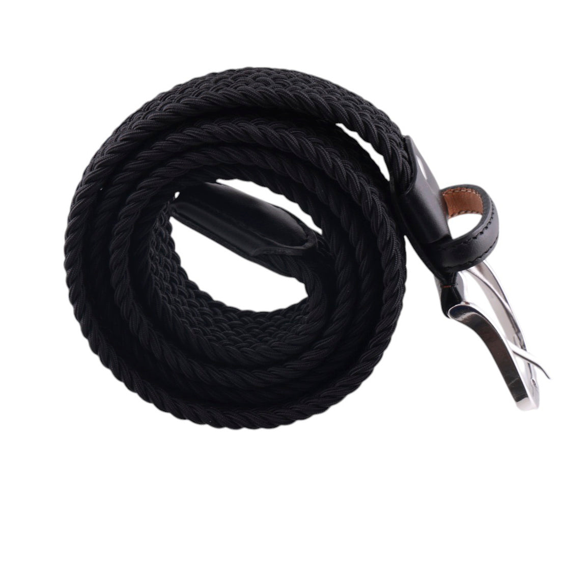 Cintura intrecciata elastica rifinita a mano Made in Italy