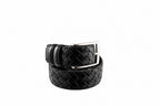 Cintura uomo in pelle intrecciata Made in Italy