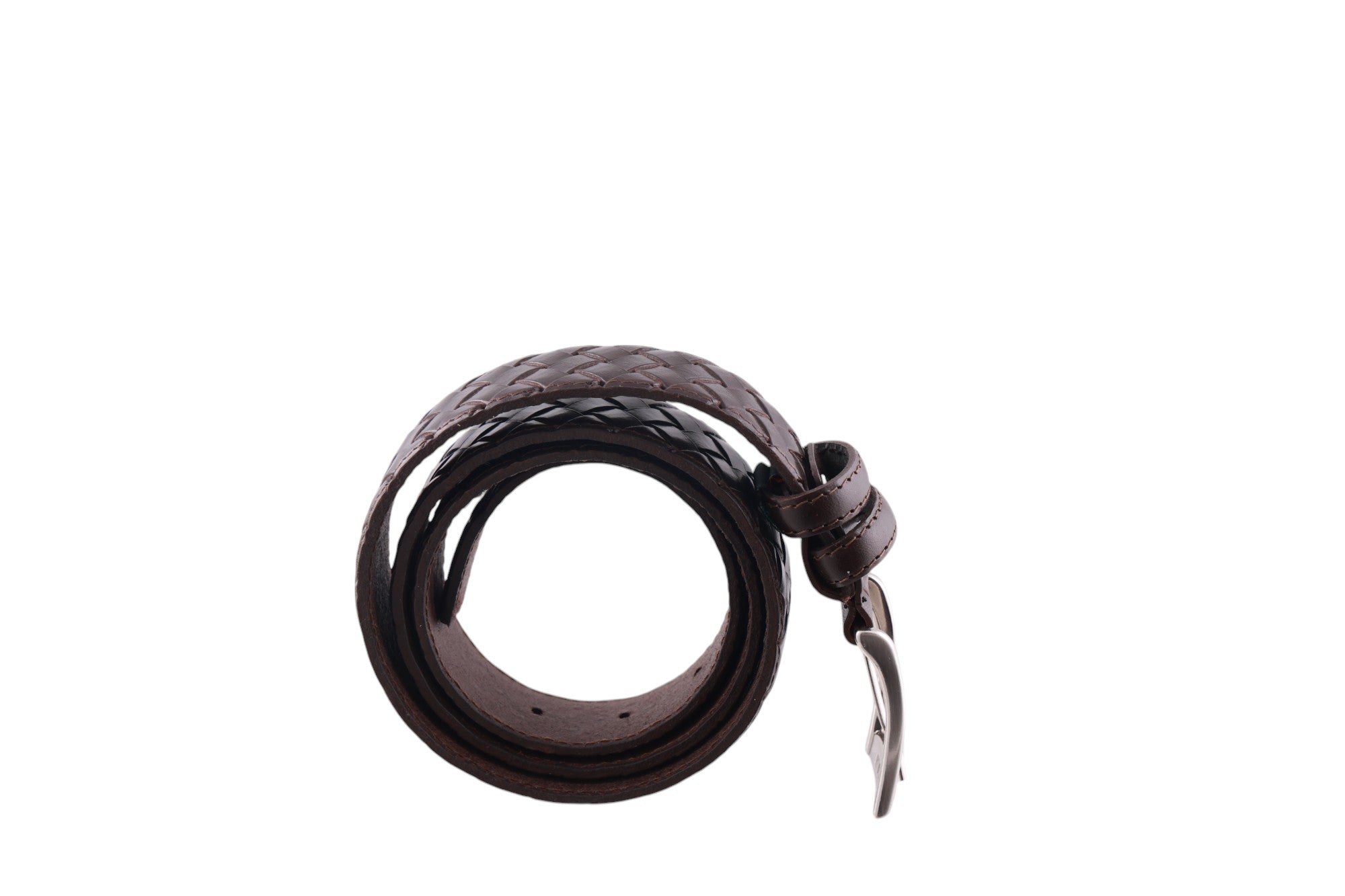 Cintura uomo in pelle intrecciata Made in Italy