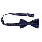 Papillon a fiori simmetrici in seta