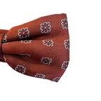 Papillon a fiori simmetrici in seta